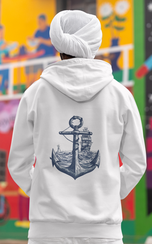 Anchor-Themed Hoodie for Seamen - Strong & Stylish