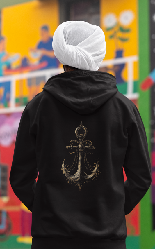 Brass Anchor Hoodie - Valor & Strength